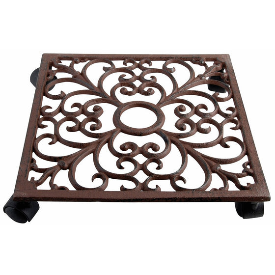 Esschert Design Plant Trolley - Square Cast Iron