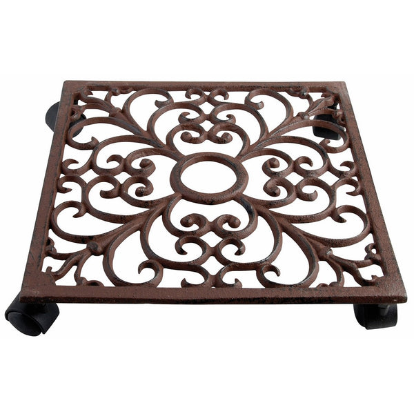 Esschert Design Plant Trolley - Square Cast Iron