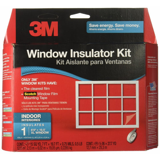 3M Indoor Window Insulator Kit, 1-Window