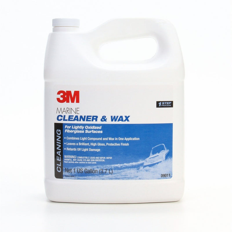 3M 09011 Marine Cleaner & Wax, 1 Gallon