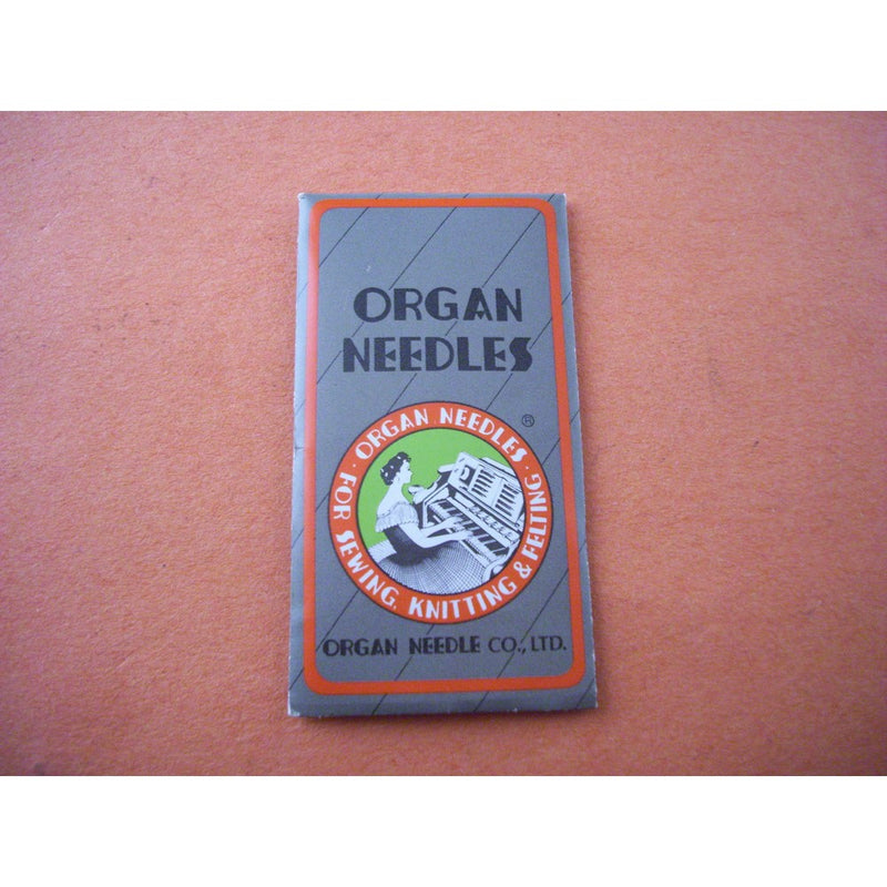 Organ Sewing Machine Regular Point Needles with Flat Shank - 15x1 - Size 16 for Heavier Fabrics - Package of 10 Needles