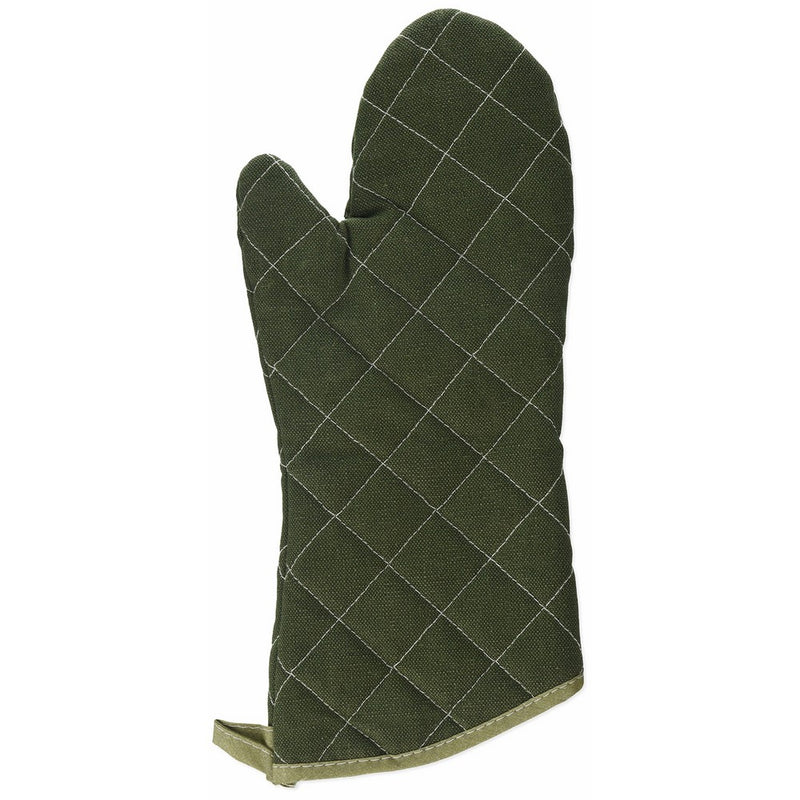 Winco Flame Resistant Oven Mitt, 13-Inch, Sage Green