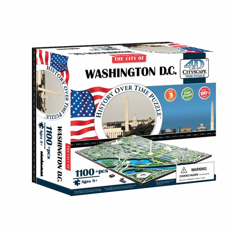 4D Washington DC Skyline Time Puzzle