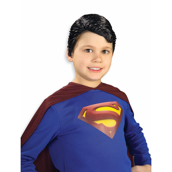 Superman Vinyl Wig Child Rubie's Costume