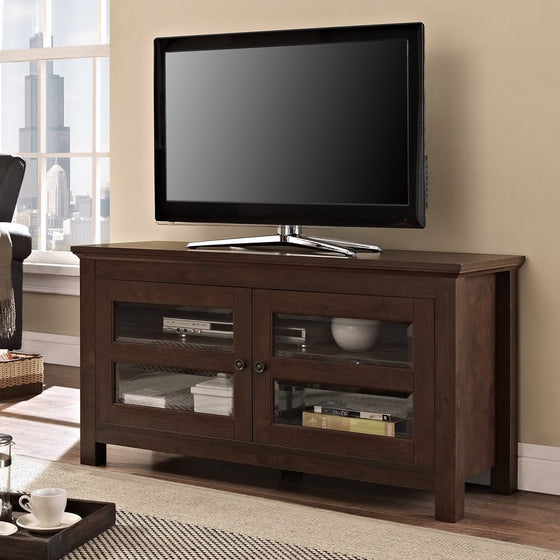 Walker Edison 44" Coronado TV Stand Console, Brown