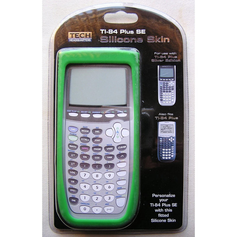 Green Designer Silicone Cover Case Skin TI-84 Plus or TI-84 Plus Silver SE Edition