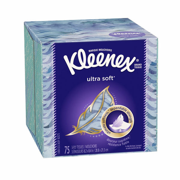 Kleenex, Facial Tissue, Upright Ultra Soft, 75 ct