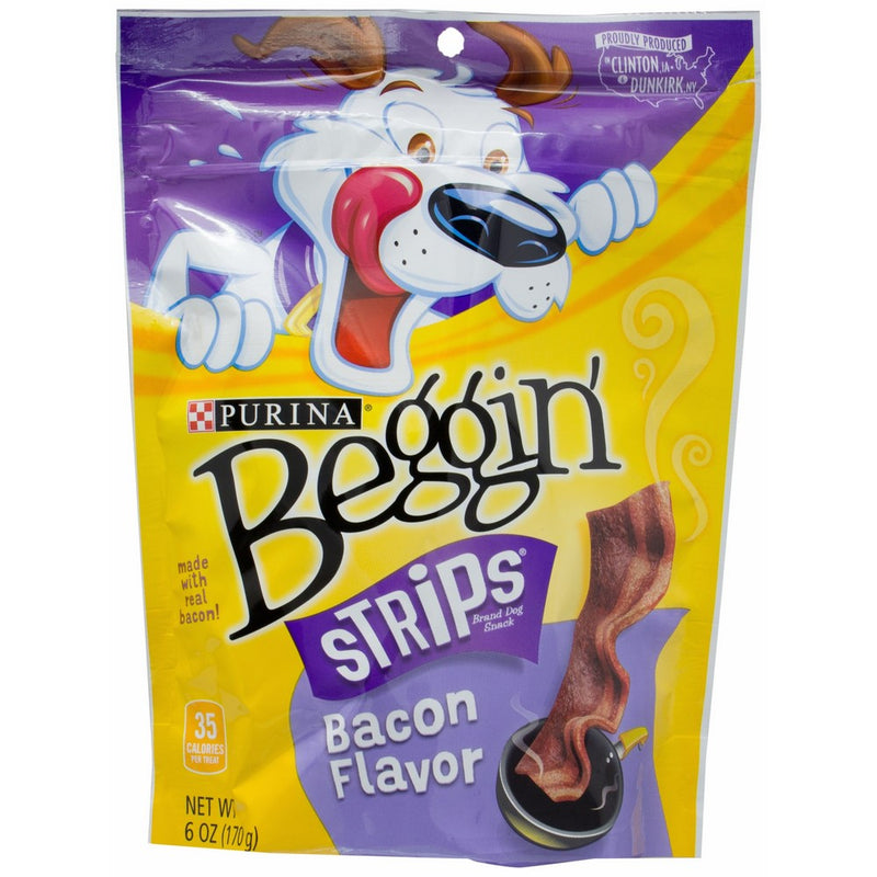 Beggin' Strips Purina Dog Snacks, Bacon, 6 oz