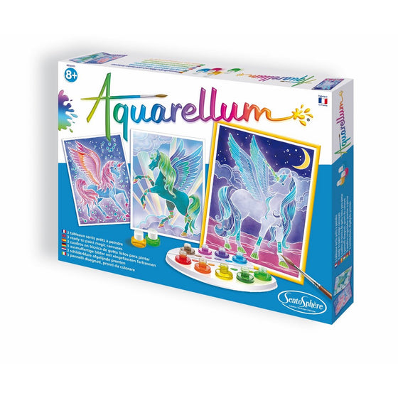 SentoSphere Aquarelle Unicorns Arts and Crafts Watercolor Paint Set