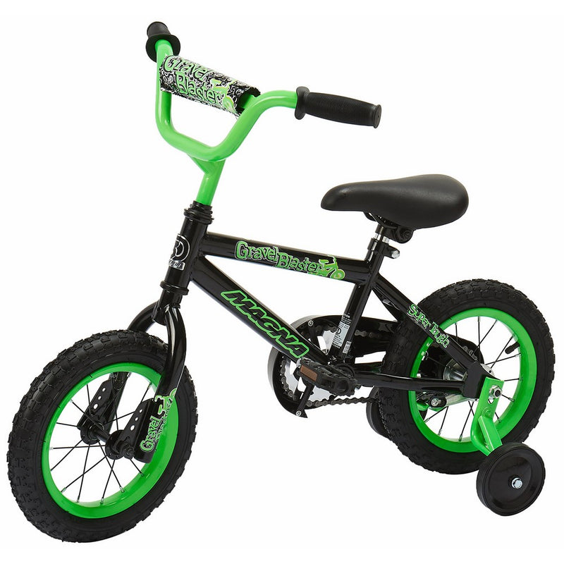 Dynacraft Magna Gravel Blaster Boys BMX Street/Dirt Bike 12", Black/Green