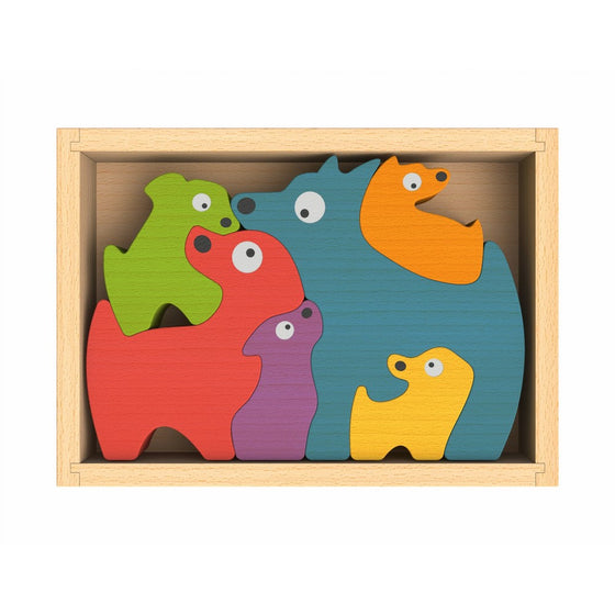 BeginAgain Dog Family Puzzle