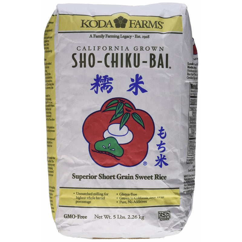 Koda Farms Sho-Chiku-Bai (Premium Sweet Rice) - 5lbs