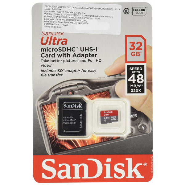 Sandisk HERO3 Micro SD Memory Card 32GB