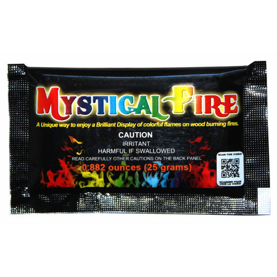 Mystical Fire Flame Colorant Vibrant Long-Lasting Pulsating Flame Color Changer for Indoor or Outdoor Use 0.882 oz Packets 12 Pack