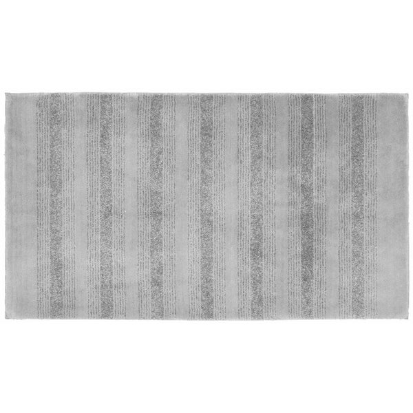 Garland Rug Essence Nylon Washable Rug, 30-Inch by 50-Inch, Platinum Gray