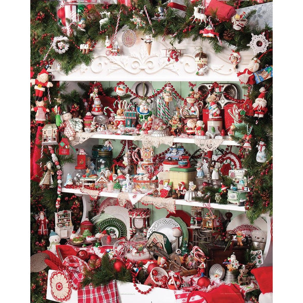 Springbok Puzzles - Mrs. Claus' Cupboard - 1000 Piece Jigsaw Puzzle - Large 24 Inches by 30 Inches Puzzle - Made in USA - Unique Cut Interlocking Pieces