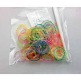 300 Pcs Glitter Rubber Bands
