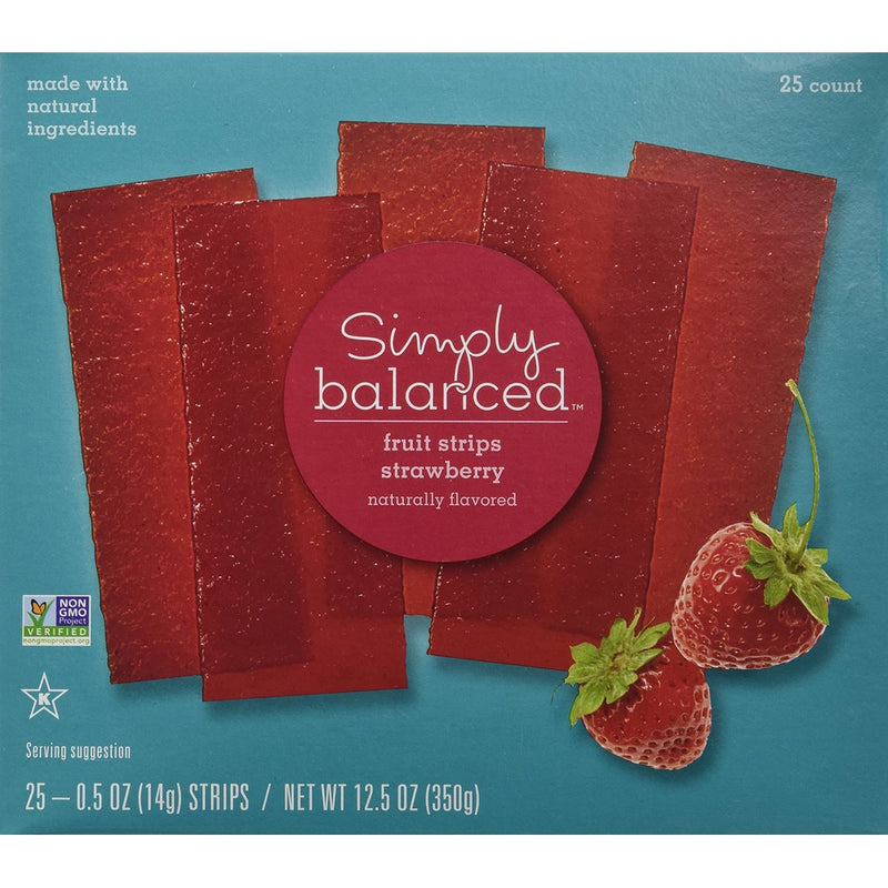 Simply Balanced Strawberry Fruit Strips (25 Count)