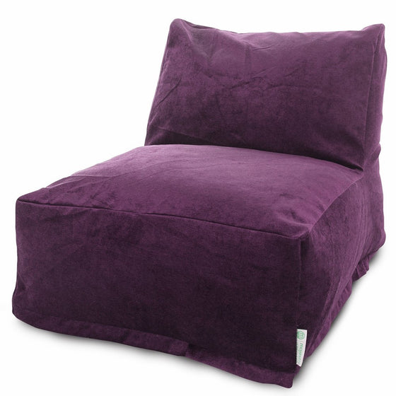 Majestic Home Goods Villa Aubergine Bean Bag Chair Lounger