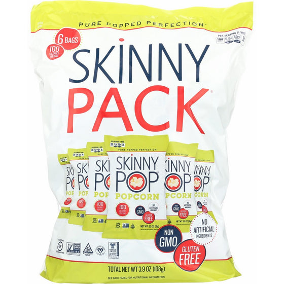 SkinnyPop Popcorn, Skinny Pack, Original, 3.9 Ounce (Pack of 10)