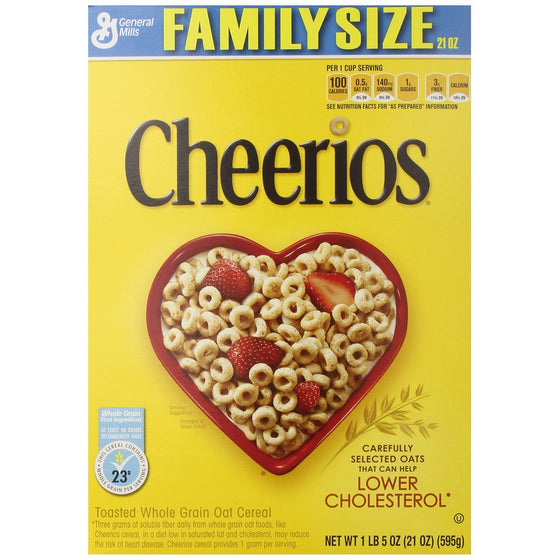 Cheerios Cereal, 21 Ounce (Pack of 2)