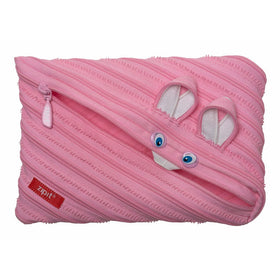 ZIPIT Animals Big Pencil Case/Cosmetic Makeup Bag, Bunny