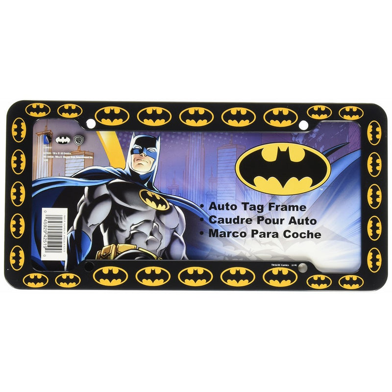 Chroma 42519 Black Batman Logo Plastic Frame