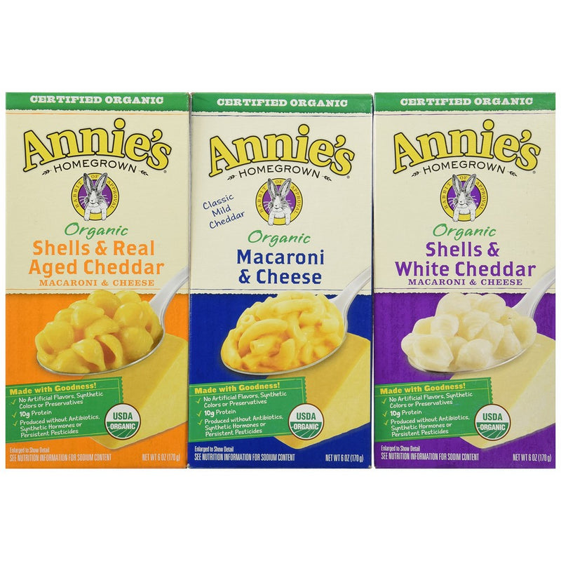 Annies Home Grown Organic Mac and Cheese, 12 Count