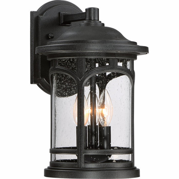 Quoizel MBH8409K Marblehead 3-Light Outdoor Lantern, Mystic Black