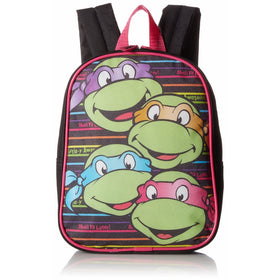 Teenage Mutant Ninja Turtles Little Girls Turtle Power Backpack, Black, One Size