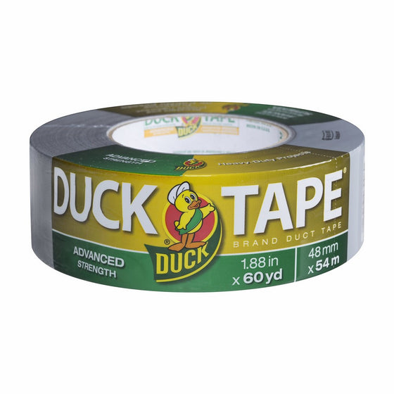 Duck Brand 394471 Advanced Strength Duct Tape, 1.88 Inches by 60 Yards, Single Roll, Silver