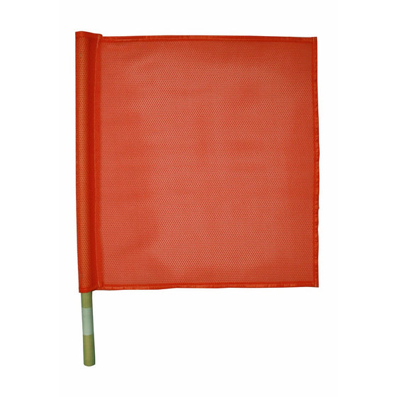 CH Hanson Red Nylon Traffic Flag with handle