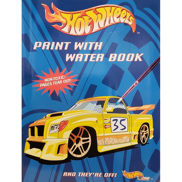 Hot Wheels Paint with Water Book - And They're Off