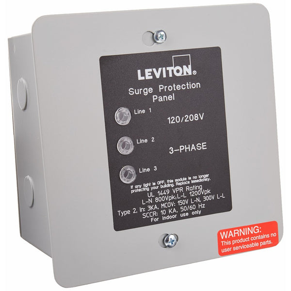 Leviton 51120-3 3-Phase Panel Protector, 120/208-Volt