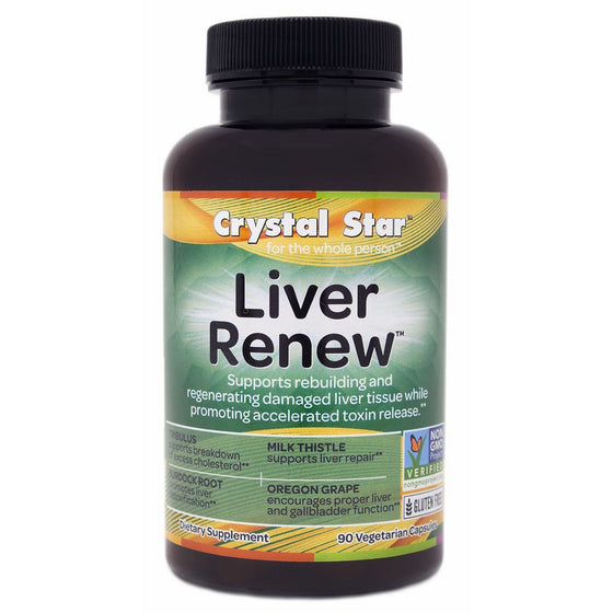 Crystal Star Liver Renew Herbal Supplements, 90 Count