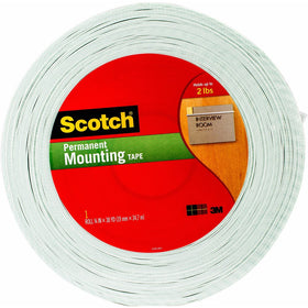 Scotch Indoor Mounting Tape, 3/4-inch x 38-yards, White, 1-Roll (110-MR)
