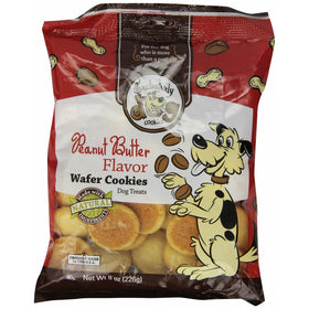 Exclusively Dog Wafer Cookies-Peanut Butter Flavor, 8-Ounce Package