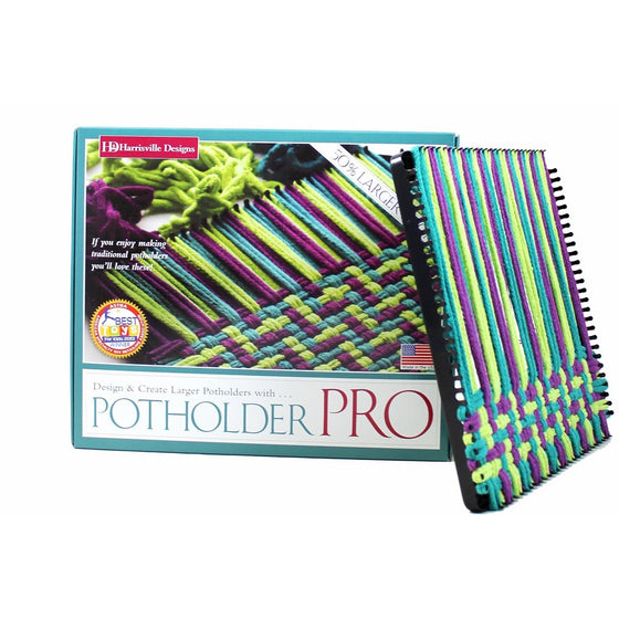 Harrisville Designs 10" Potholder (PRO Size) Loom Kit, (Packaging may vary)