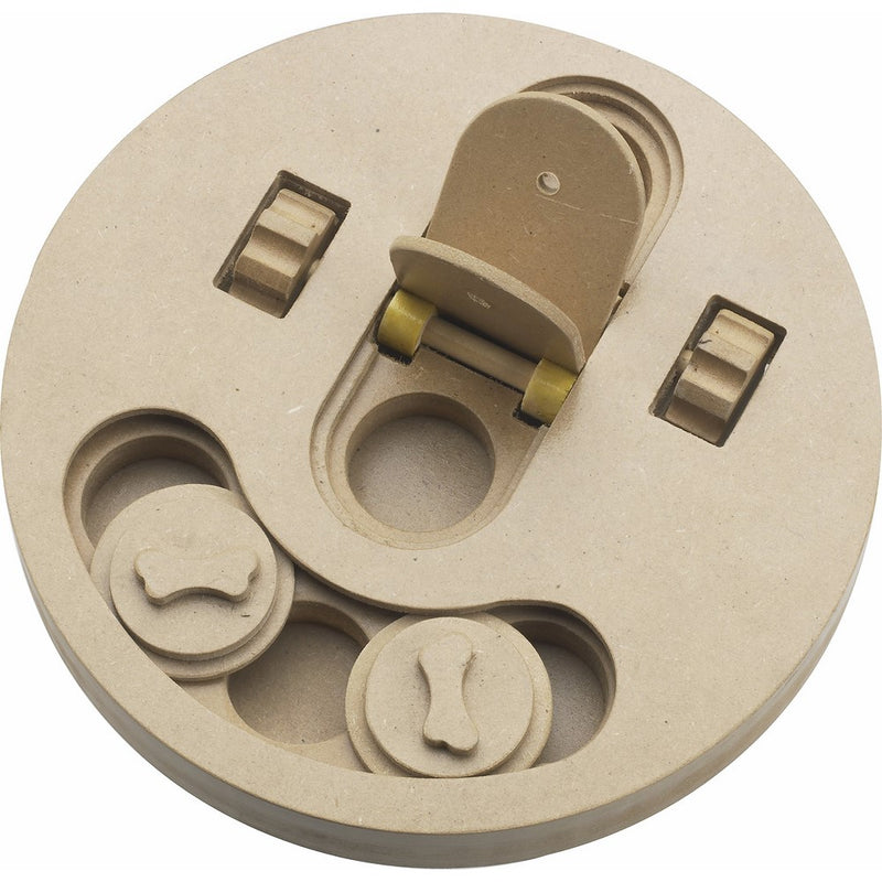 Ethical Pet Interactive Seek-A-Treat Flip 'N Flap Bone Dog Toy Puzzle that will improve your dog's IQ. Specially designed for dog training treats.