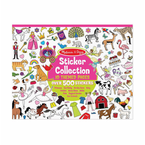 Melissa & Doug Sticker Collection Book: Princesses, Tea Party, Animals, and More - 500 Stickers