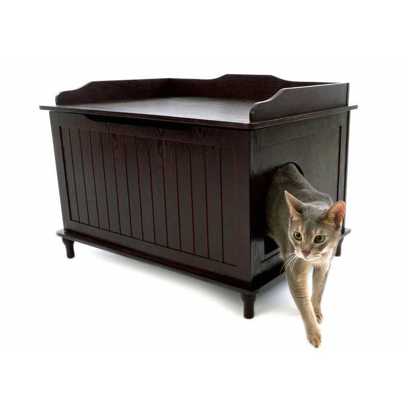 Designer Catbox Litter Box Enclosure in Espresso