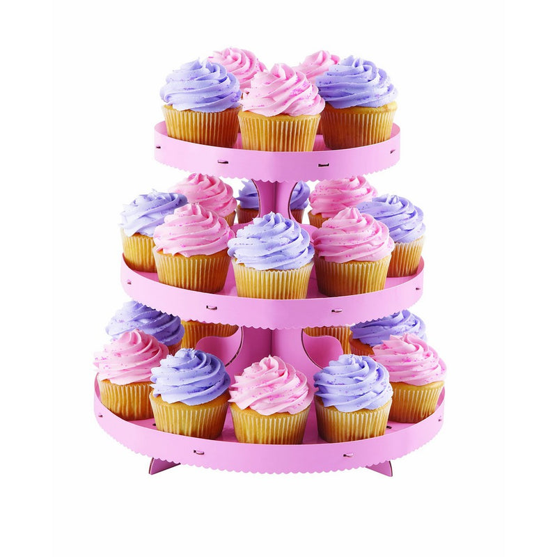Wilton Light Pink Borders Cupcake Stand (1512-0884)