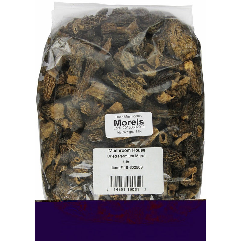 Mushroom House Dried Mushrooms, Premium Morel, 1 Pound