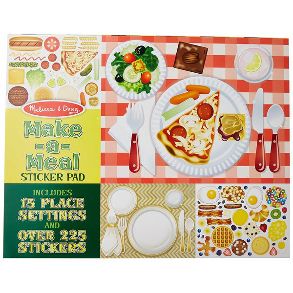 Melissa & Doug Sticker Pad - Make-a-Meal, 225 Food Stickers