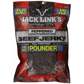 Jack Links Jerky, Peppered, 16 Ounce