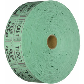 Raffle Tickets 2000 per Roll 50/50: Green