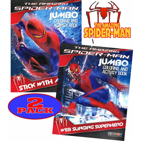 The Amazing Spider-man Movie Coloring and Activity Book Set (2 Books96 pgs each)