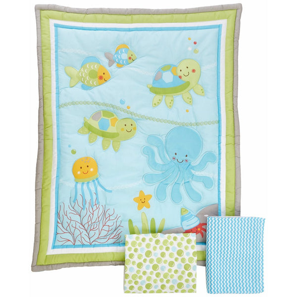 NoJo Little Bedding Ocean Dreams 3 Piece Crib Bedding Set