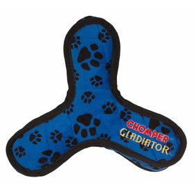 Boss Pet Chomper Gladiator Tuff Tri-Flyer Toy for Pets, Assorted Colors