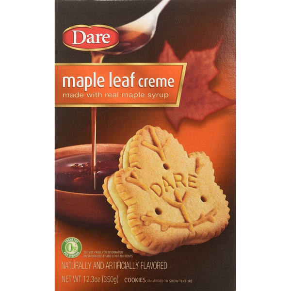 Dare Original Gourmet Maple Leaf Cream (Pack of 2) 12.3 oz Boxes